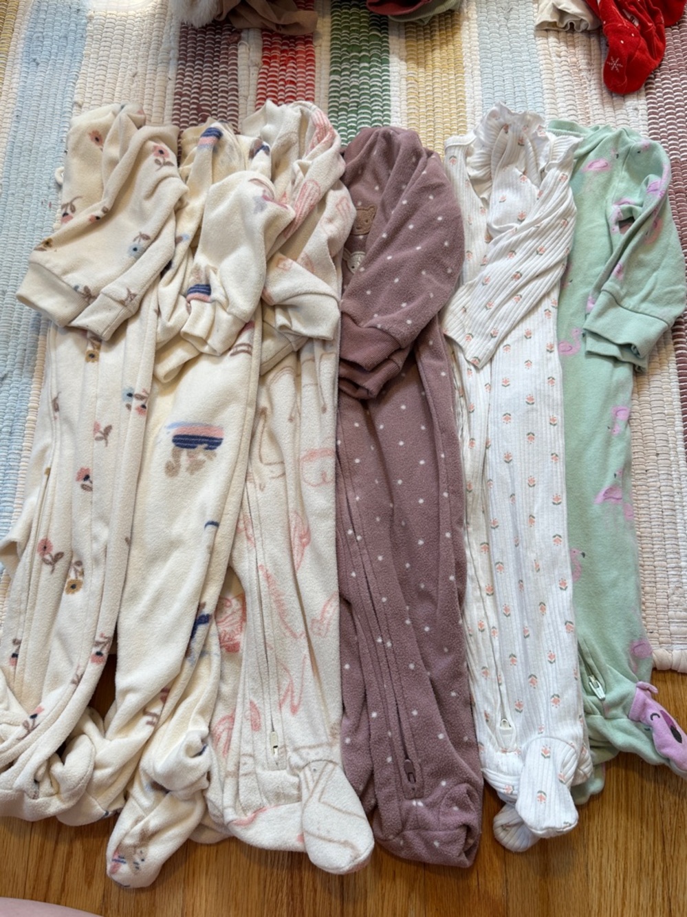 Bundle of Carter’s Footed Pajamas